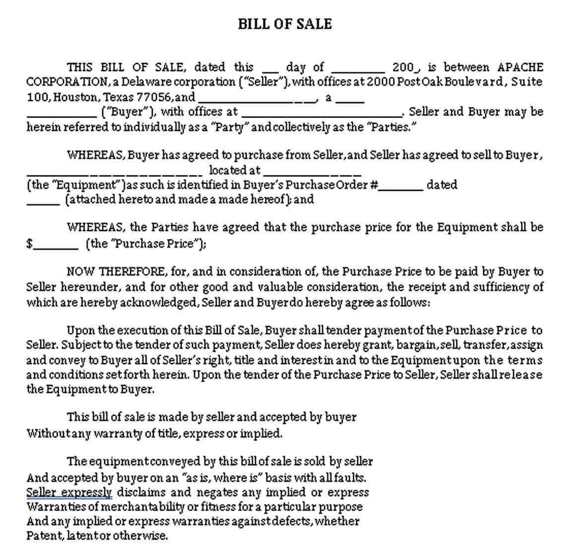 Business Bill of Sale PDF 1