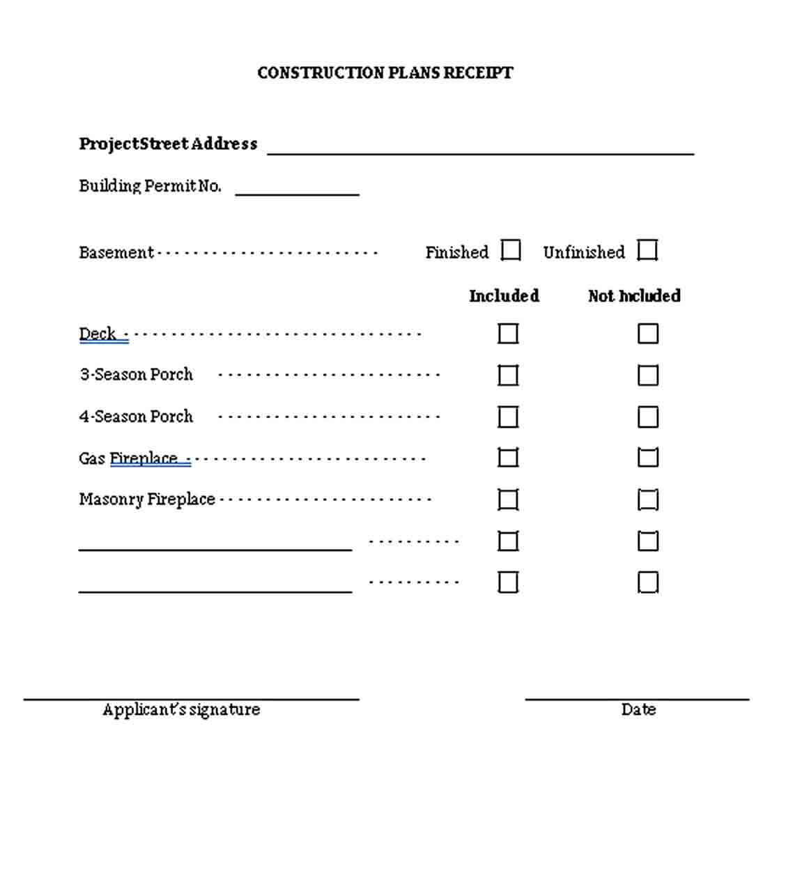 Construction Plan Receipt PDF Download1