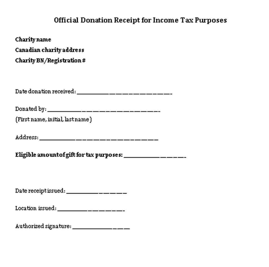 Donation Tax Receipt Doc Free Download1