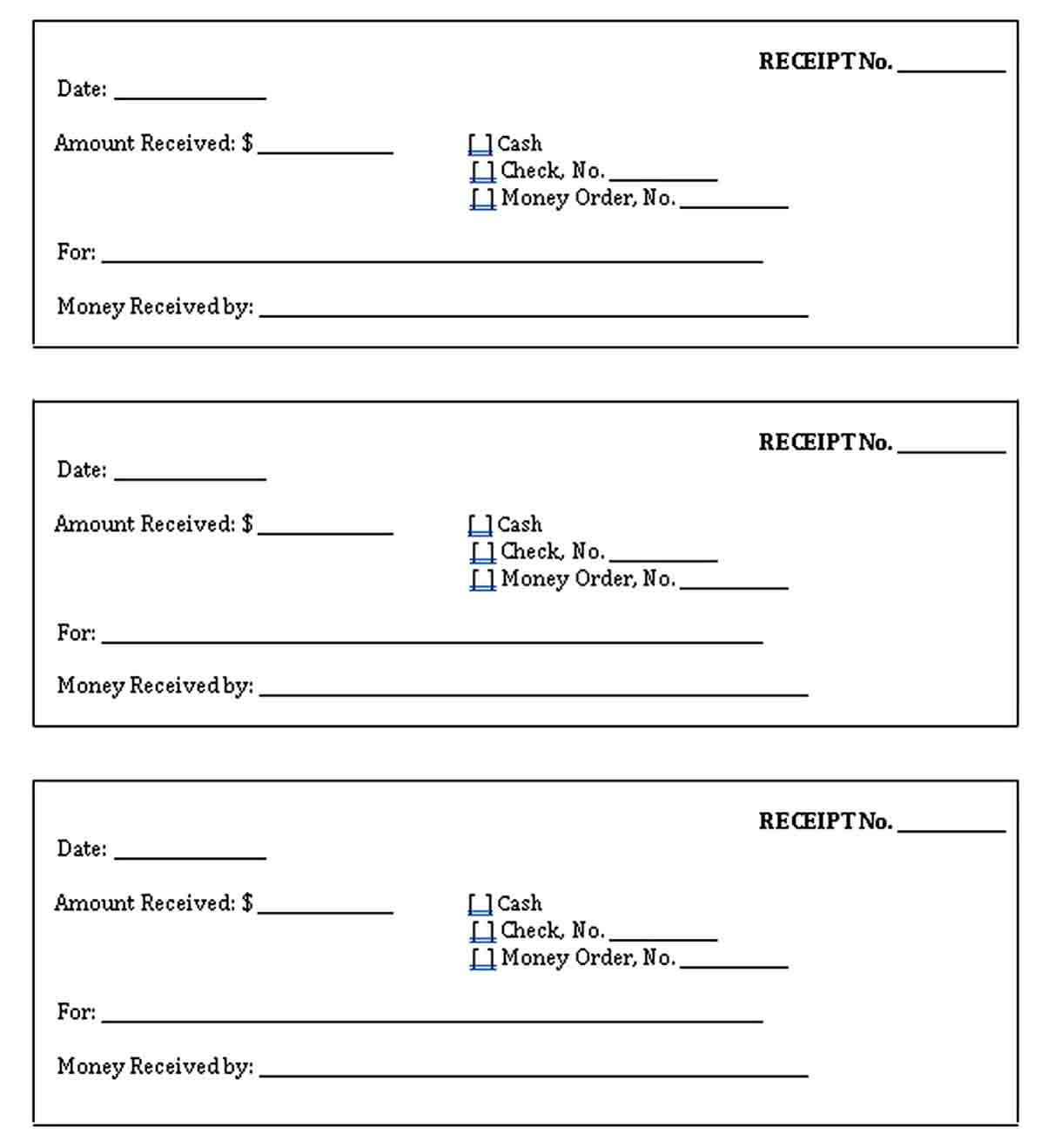 Free Paid Receipt Template