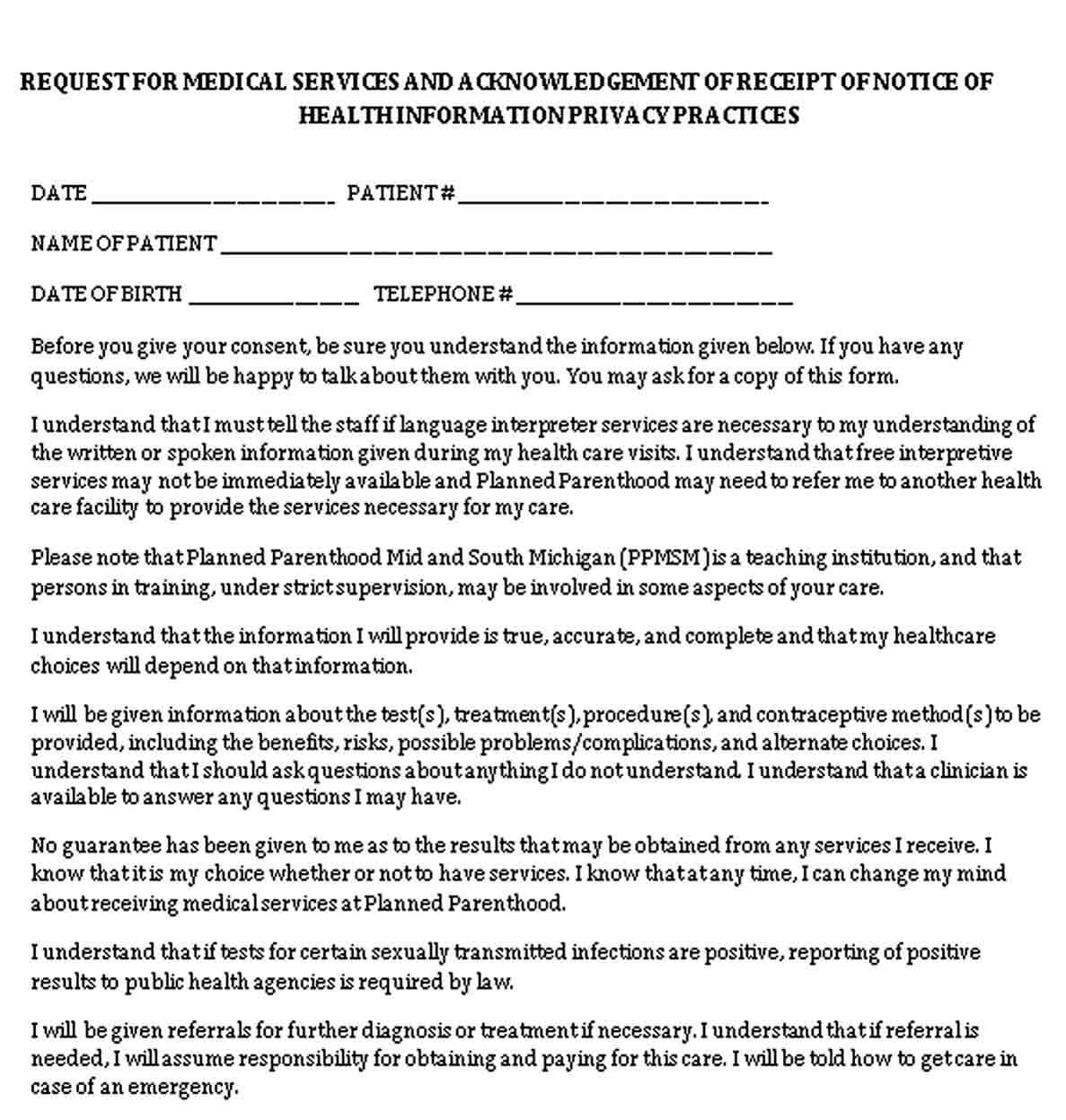 Medical Services Receipt PDF Download1