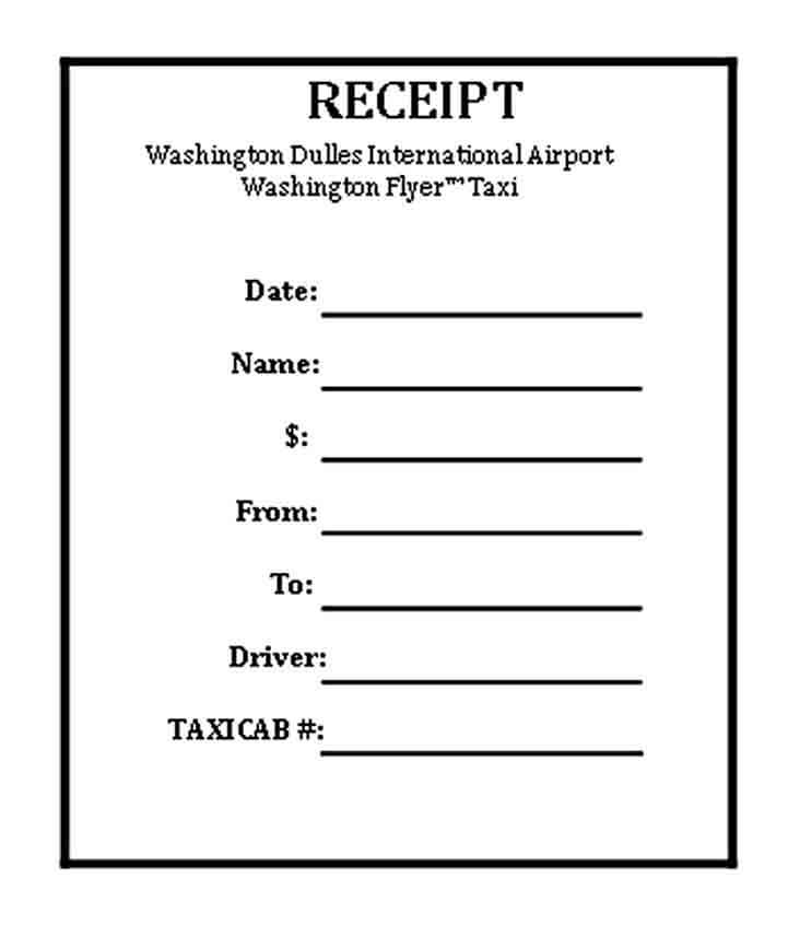 Printable Tax Receipt PDF Free Download