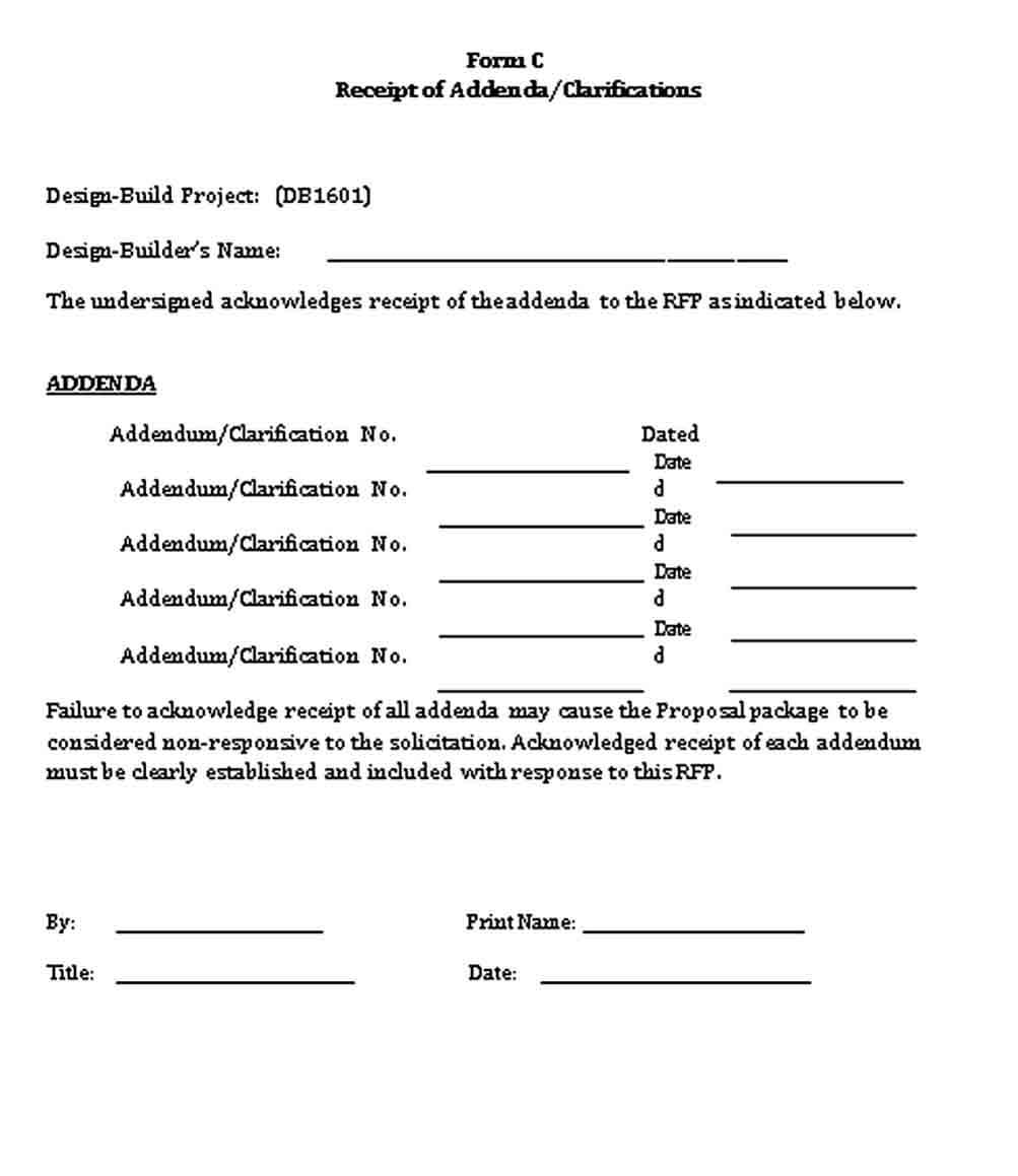 Standard Receipt Design Form