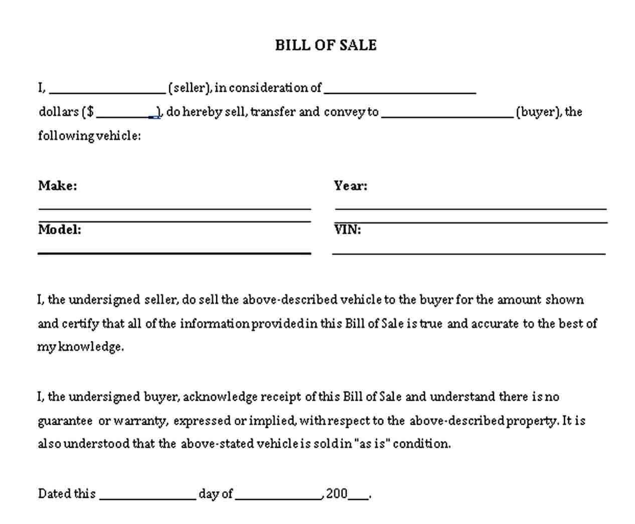 bill of sale general purpose
