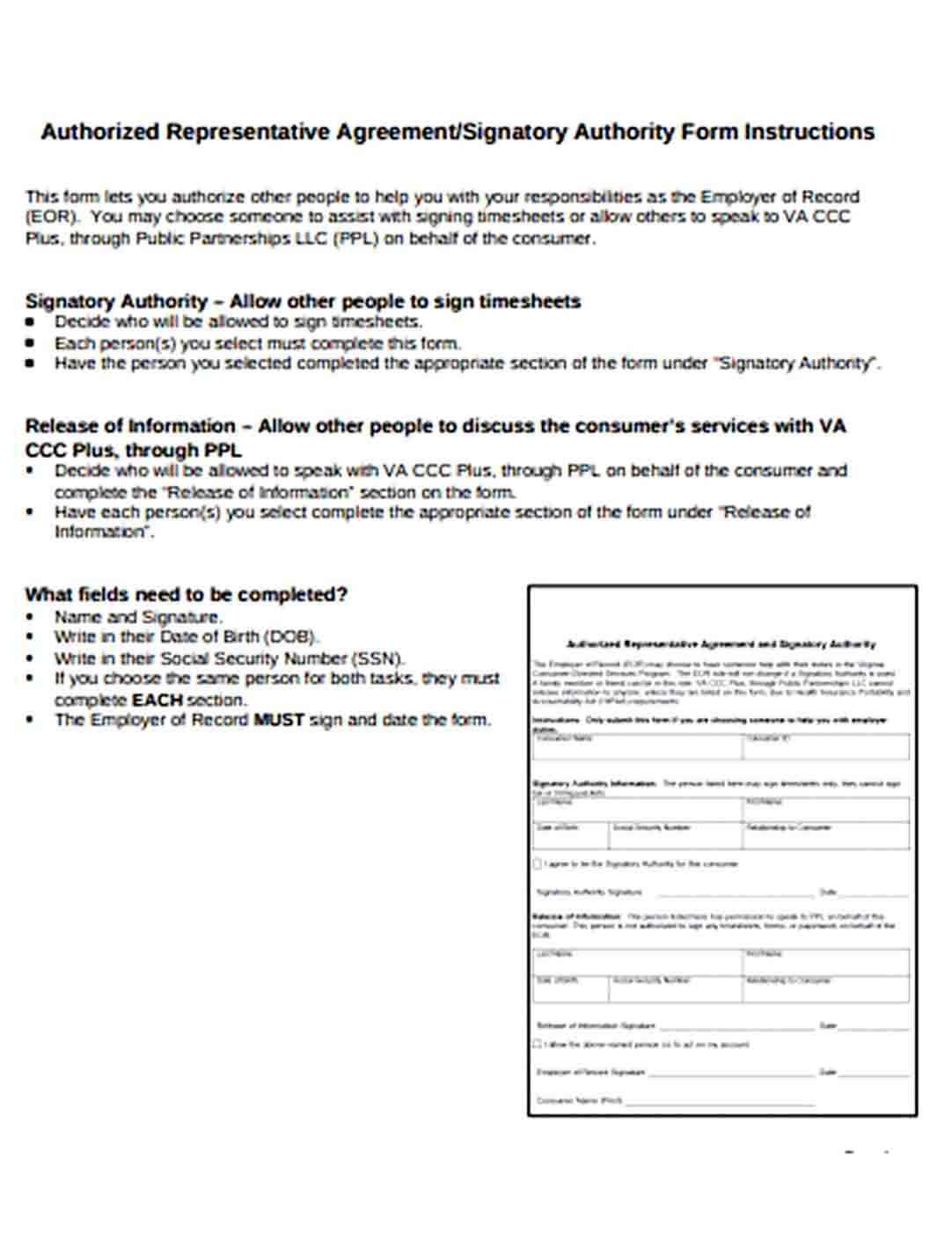 Sample Authorised Agreement in PDF