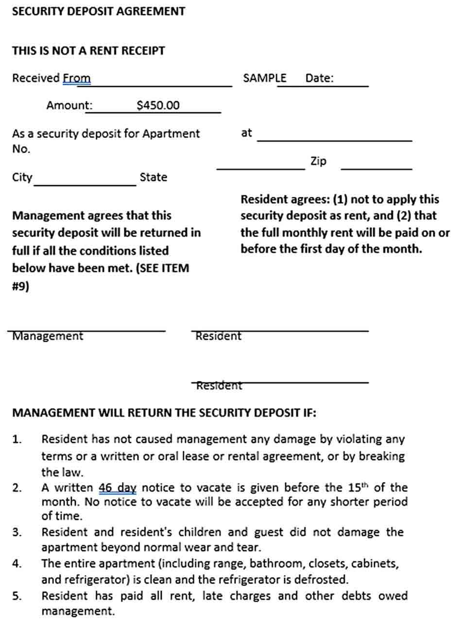 Sample Security Agreement