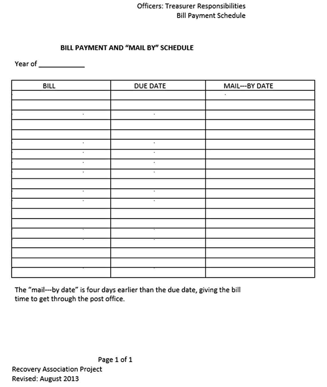 Bill Payment Sample