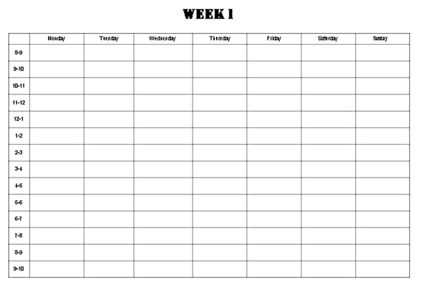 Exam Survival Timetable Template