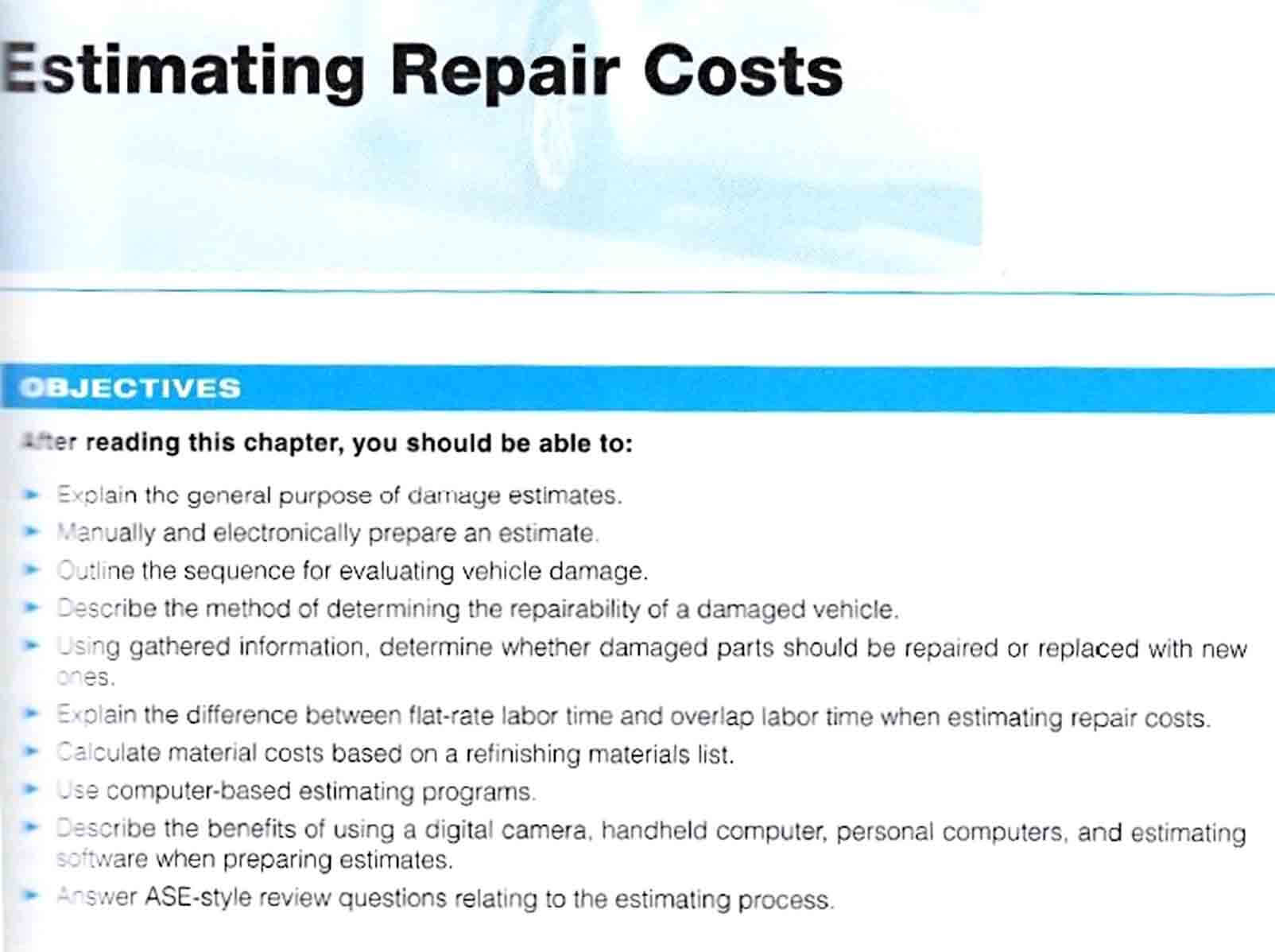 repair and estimate guide