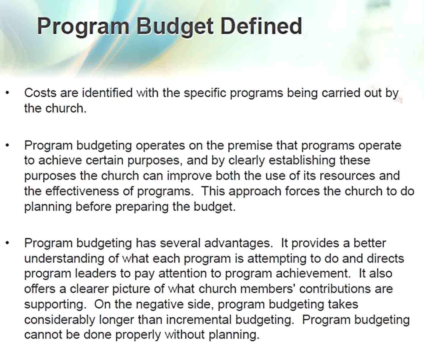 small church budget sample PDF Download
