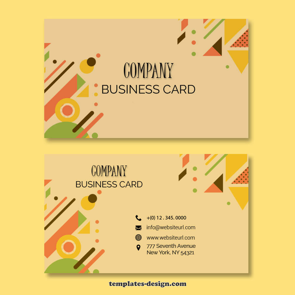 Business card templates example psd design