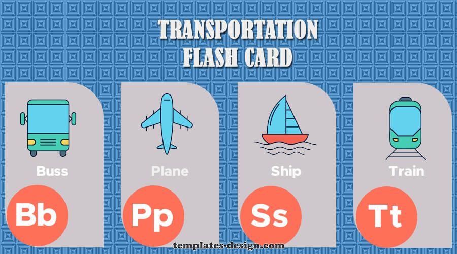 Flash Card in psd design