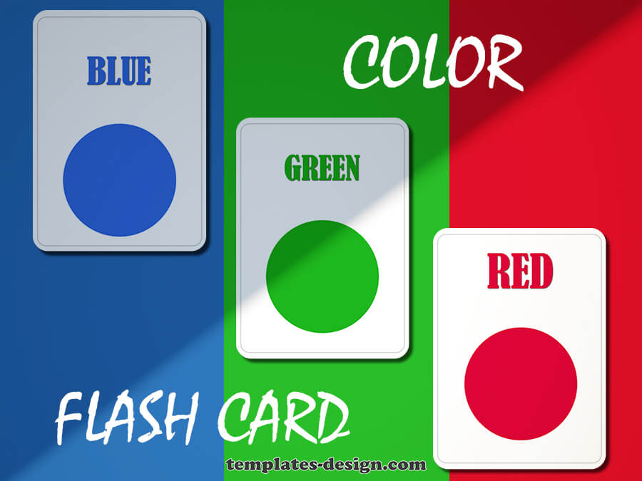 Flash Card templates psd