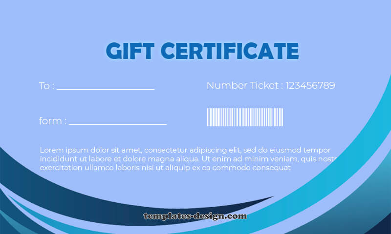 Gift Certificate psd