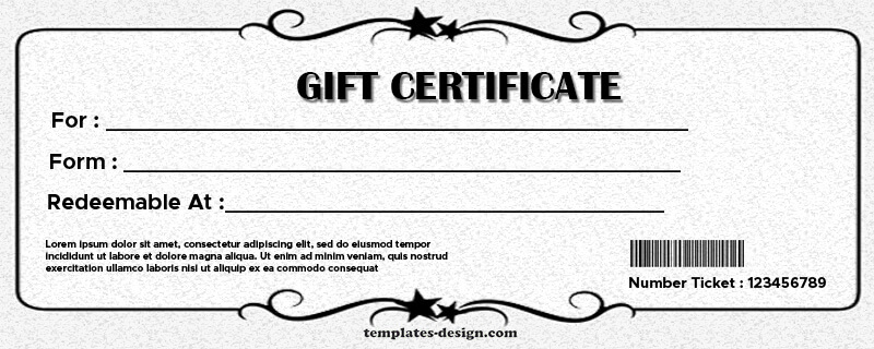 Gift Certificate templates in psd design