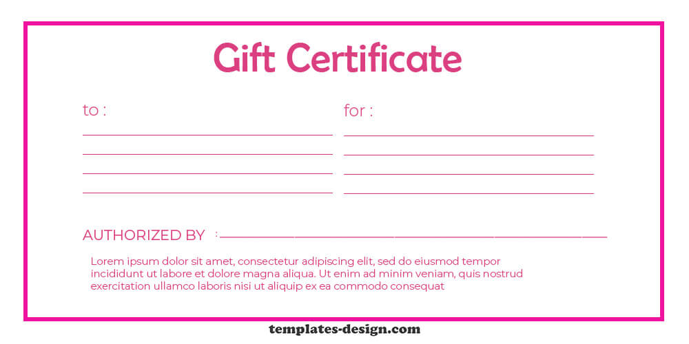 Gift Certificate templates psd 1