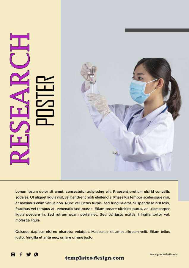 Research Poster in photoshop