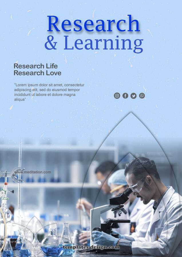 Research Poster psd templates