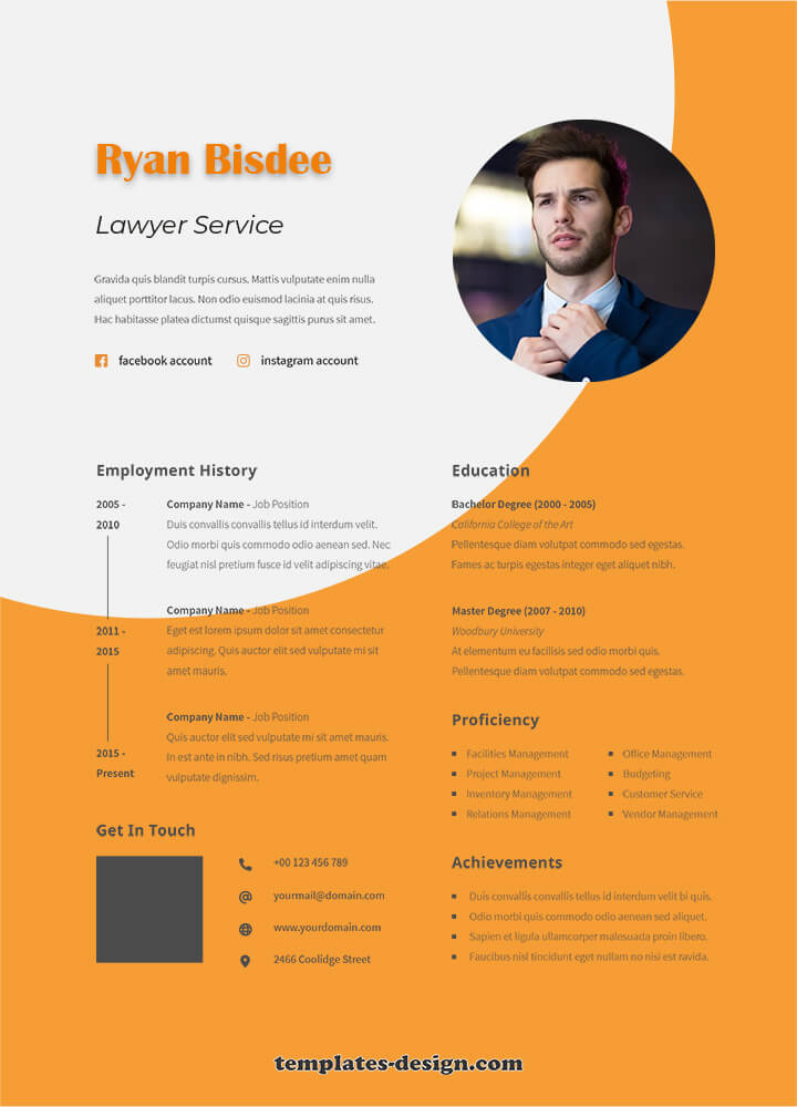 Resume templates in photoshop