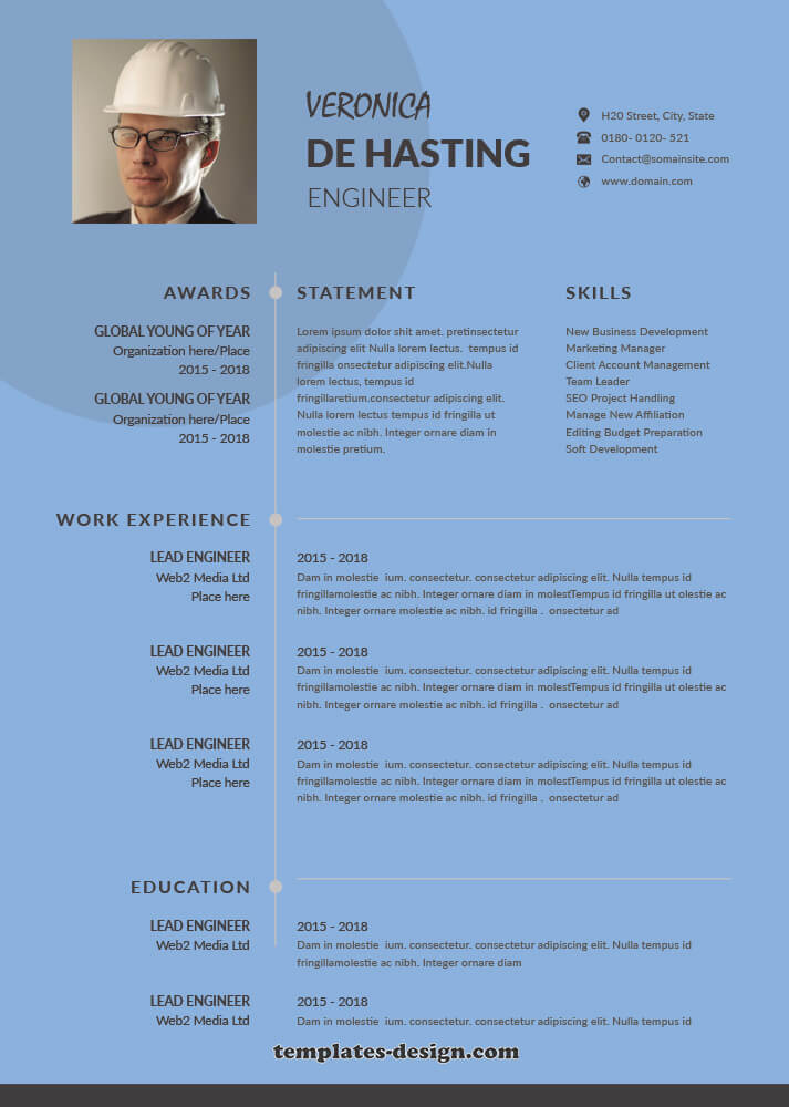 Resume templates templates for photoshop