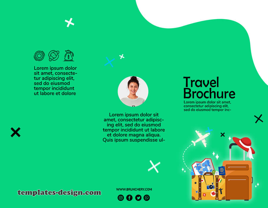 Travel Brochure templates psd