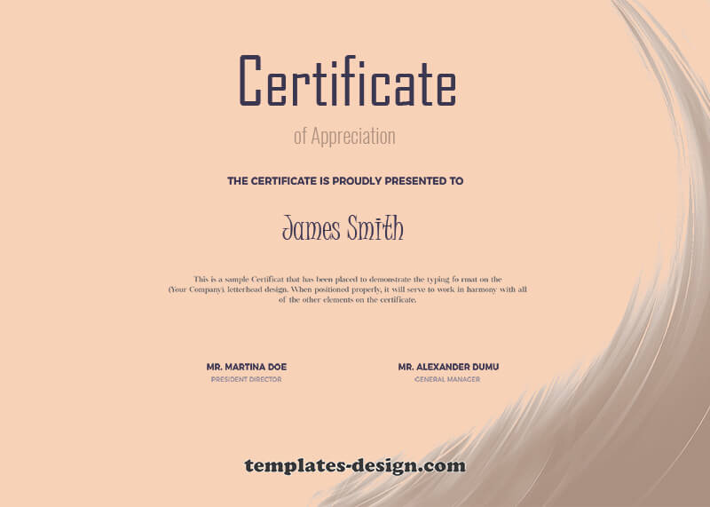 award certificate templates psd