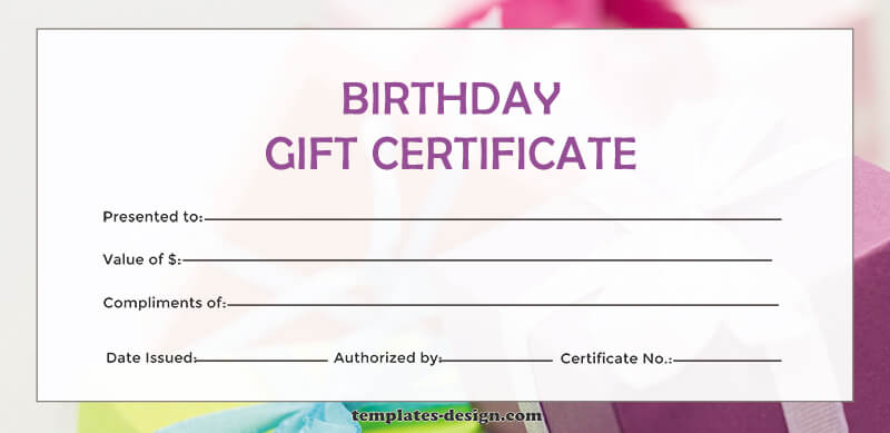 birthday gift certificate psd templates