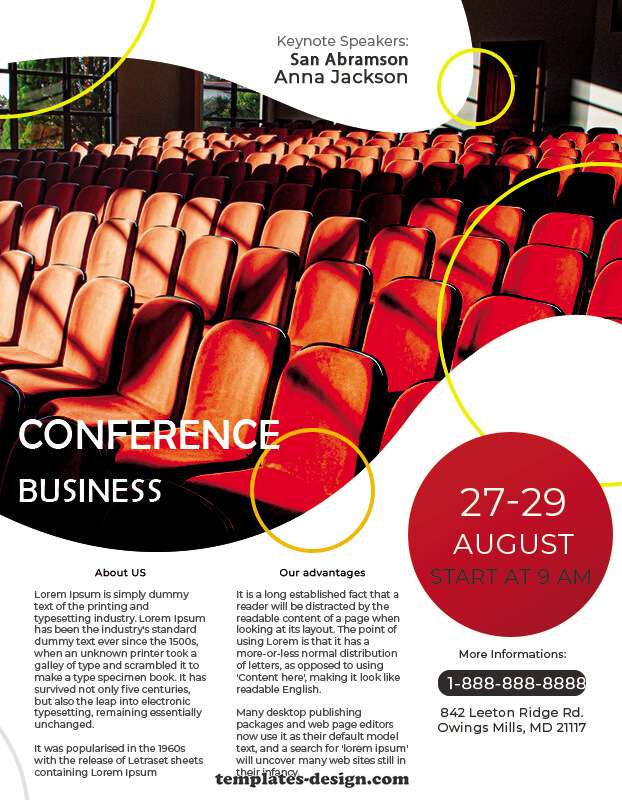 conference poster in photoshop