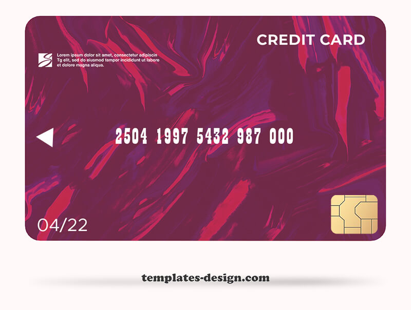 credit card customizable psd design templates