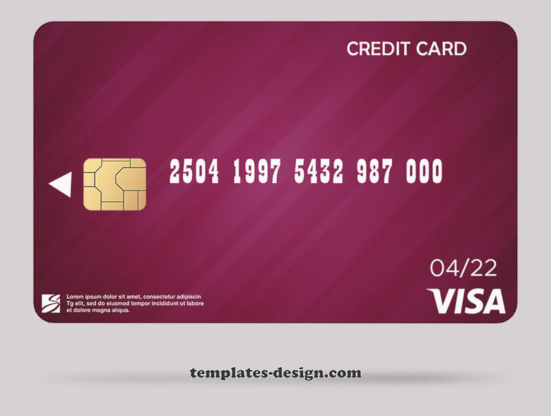 credit card in photoshop