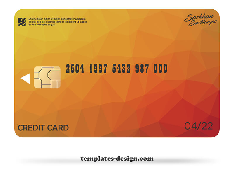 credit card psd templates