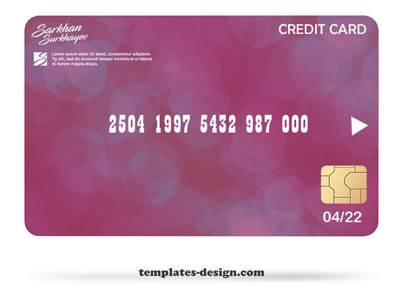 credit card templates psd