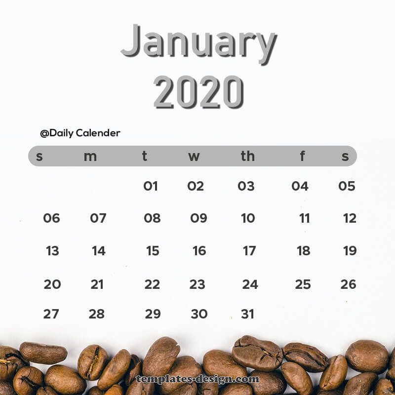 daily calender in photoshop