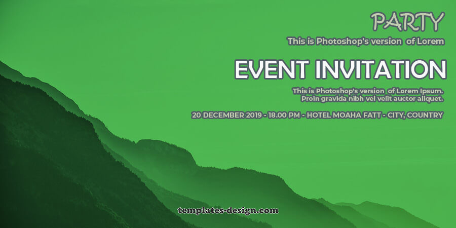event invitation templatess in photoshop