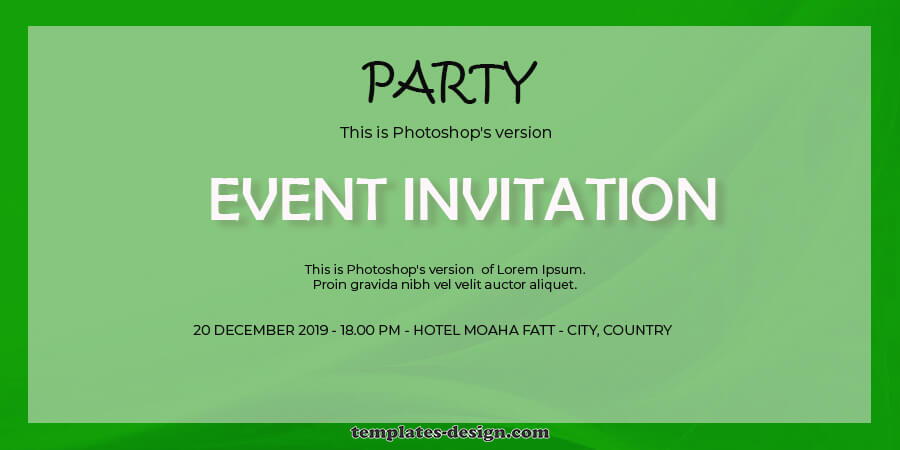 event invitation templatess psd templates