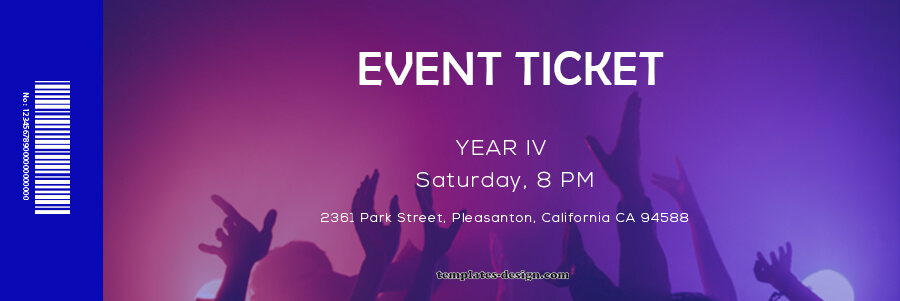 event ticket templates psd