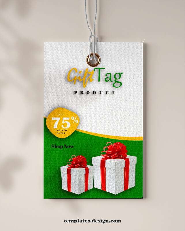 gift tag templates psd