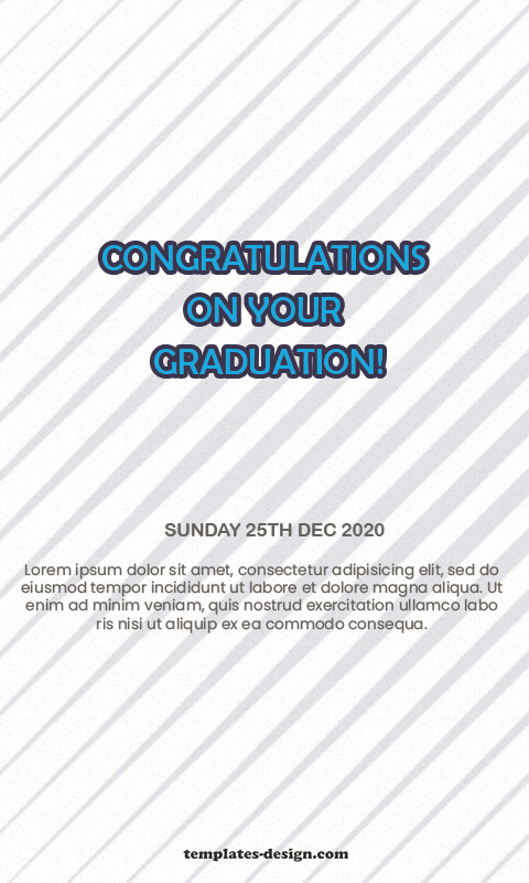 graduation card in psd design