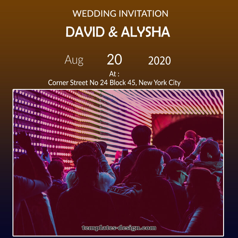 invitation card in photoshop