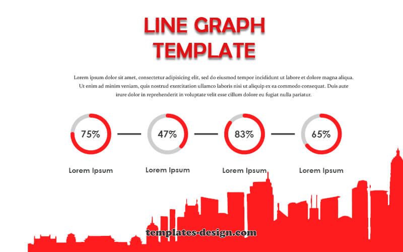 line graph customizable psd design templates