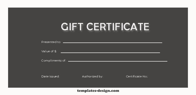 massage gift certificate example psd design