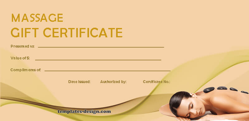 massage gift certificate templates for photoshop
