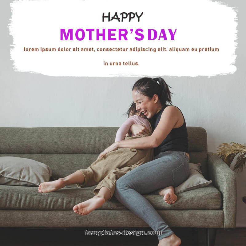 mothers day card example psd design