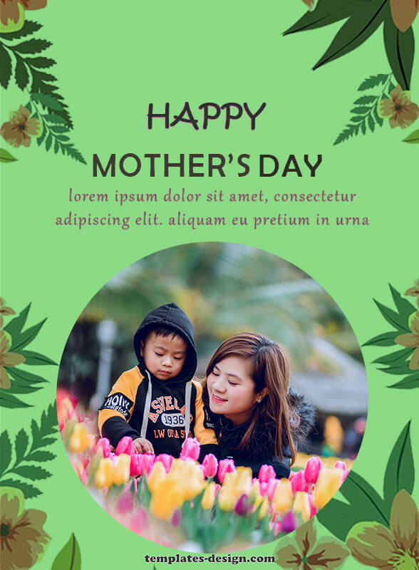 mothers day card templates for photoshop