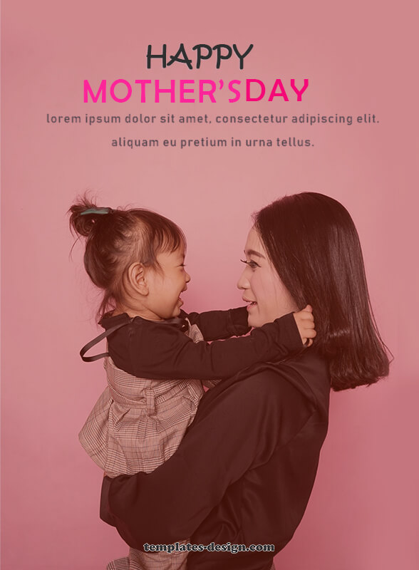 mothers day card templates psd