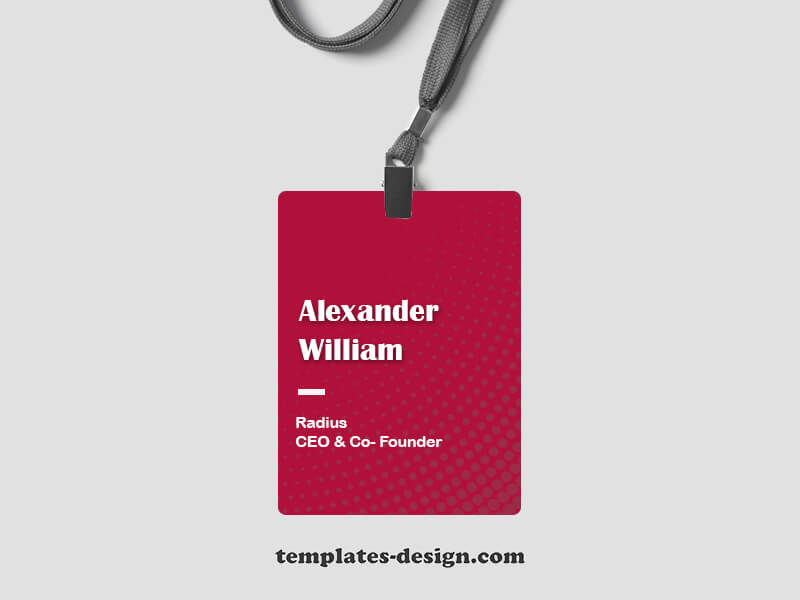 name tag example psd design