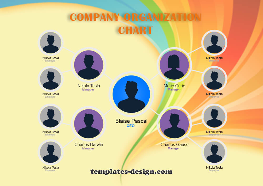 organizational chart example psd design
