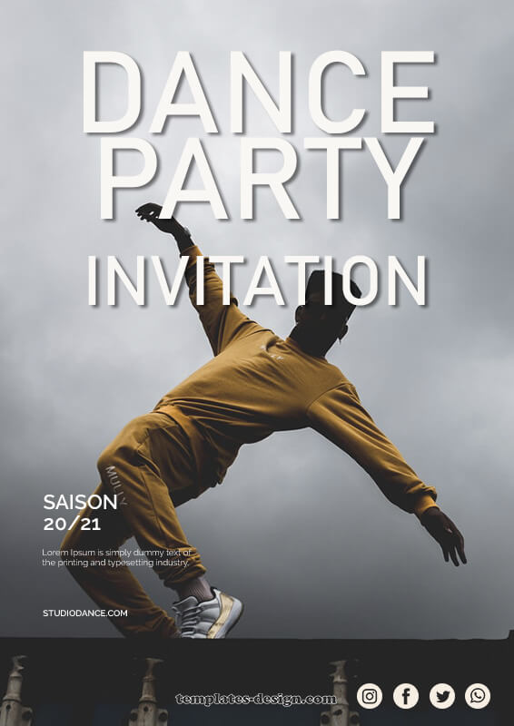 party invitation in photoshop