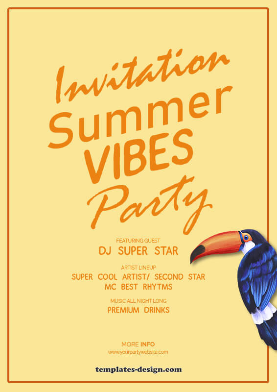 party invitation psd