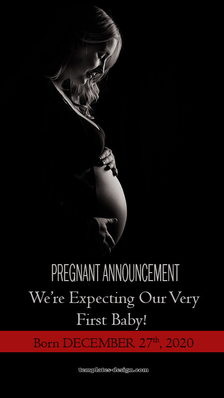 pregnant announcement templates for photoshop
